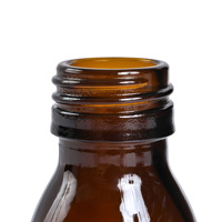 Bouteille en verre ronde hexagonale à large bouche pharmaceutique brune de 150ml, bouteille de capsule brune, bouteille de comprimé, bouteille de miel, en stock