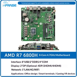 Nueva Placa Base Integrada R7 6800H para Desarrollo de Juegos y Control Industrial con Puertos de Pantalla Duales y Gráficos Integrados - Product Image 4
