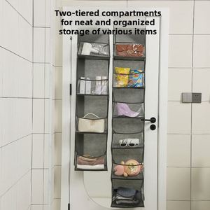 Organizador de Ropa Colgante de 5 Capas para Puerta, Bolsa de Almacenamiento de Tela para Juguetes y Ropa Interior del Hogar - Product Image 2