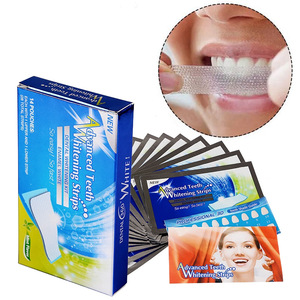 Bandes blanchissantes avancées pour les dents, 14 sachets, kit de blanchiment dentaire, émail blanc, usage adulte - Product Image 1