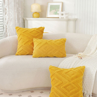 Housse de coussin personnalisée, chaude, végane, géométrique, style marocain, 17,7 * 17,7 pouces, bohème, colorée, matelassée, pour la décoration du canapé