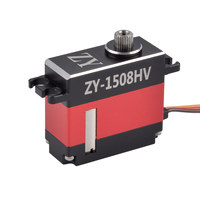Servomoteur numérique sans noyau professionnel ZY-1508HV, couple de 15 kg, boîtier CNC, IP56, résistant aux éclaboussures, pour pièces de modèles RC haute performance