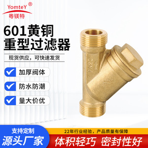Magnesium Specialty Brass Y Type Filter DN20 Threaded Water Pipe Filter For Plumbing Systems - Product Image 5