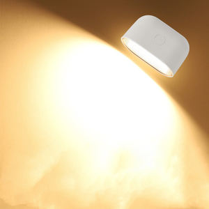 Oval LED Magnetic Wall Lamp USB Rechargeable Dimmable RGB Bedside <b>Light</b> with Remote Control for Bedroom Living Room Lighting - Product Image 1