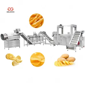 Zhengzhou Fabrikanten Gebakken Ring Chips Making Machine Bevroren Frieten Productie Proces