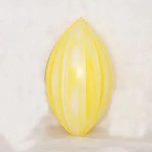 18inch 4 D Yellow Oval Foil balloon Wholesale