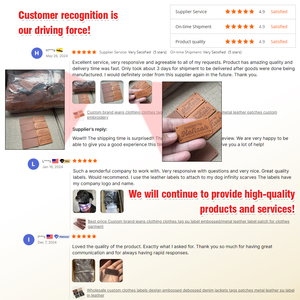 <span class=keywords><strong>Meilleur</strong></span> prix – Étiquettes en cuir personnalisées gaufrées pour vêtements, patchs en PU pour jeans de marque - Product Image 6