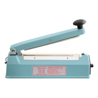 Machine de scellage manuelle à impulsion pour sacs, cartons et emballages plastiques, avec petit coupe-sac intégré et fonction de thermoscellage