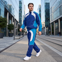 Survêtement de jogging en nylon réfléchissant 2 pièces avec logo personnalisé OEM/ODM, coupe-vent en nylon pour hommes avec bandes de finition blanches