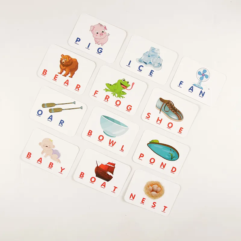 Tarjetas Flash Docdeer para niños pequeños Aprender objetos Comida Animal Flashcards Tarjetas de identificación de artículos