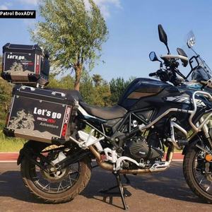 Benelli 502X Tourer moto asta in acciaio inox in lega di alluminio tre Box lato e posteriore portaoggetti di coda impermeabile collisione - Product Image 2