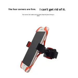 Szsmilin Best Choice correa de <span class=keywords><strong>soporte</strong></span> de teléfono de silicona <span class=keywords><strong>para</strong></span> ciclismo y motocicleta bicicleta <span class=keywords><strong>el</strong></span>éctrica <span class=keywords><strong>soporte</strong></span> de teléfono móvil duradero - Product Image 4