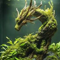 Décoration d'intérieur Dragon imitation bois, aménagement de bassin, jardin, rocaille, arrangement de plantes en pot, vente en gros