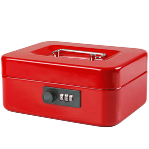 Cassaforte in Acciaio con Serratura e Vassoio Portamonete Rimovibile per Uso Commerciale e Ufficio - Product Image 1