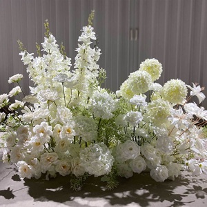 Ramo de loto de rosas de plástico artificiales realistas de tallo largo graduación a granel boda Navidad escuela fiesta de año nuevo chino - Product Image 5