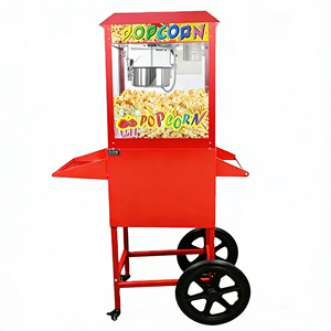 High Quality & Battery-Powered Commercial Stainless Steel <b>Popcorn</b> Vending <b>Machine</b> with Cart - Product Image 1