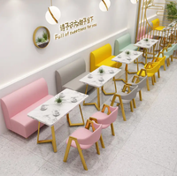 Ensembles de mobilier de restaurant moderne pour hôtels et centres commerciaux : tables à manger, chaises, banquettes et canapés