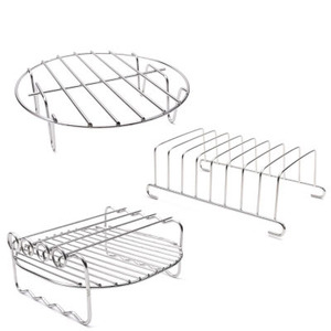 <span class=keywords><strong>Accessori</strong></span> <span class=keywords><strong>per</strong></span> <span class=keywords><strong>friggitrice</strong></span> ad aria Set da 7 pollici 12 pezzi <span class=keywords><strong>per</strong></span> cestello <span class=keywords><strong>per</strong></span> torta 3.5-5.8qt vassoio <span class=keywords><strong>per</strong></span> Pizza doppia griglia - Product Image 4