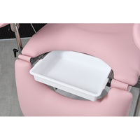 Lit de beauté électrique multifonctionnel avec plateau à eau, roulettes, lit de traitement facial réglable pour spa, salon de beauté, clinique