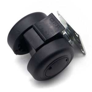Juego de 4 ruedas para carretilla industrial de placa de acero ultraresistentes y engrosadas, con rodamientos dobles de precisión y superficie suave al tacto - Product Image 6
