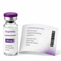 Étiquette personnalisée pour flacon, autocollant pour petite bouteille, emballage d'échantillons pharmaceutiques avec adhésif imperméable, design personnalisé