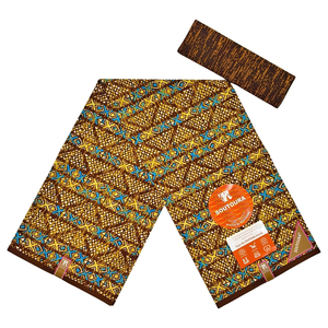 Nouvelle Arrivée Tissu en Gros Africain Ankara Coton Polyester Tissu Ciré Imprimé Wax 6 Yards Pays-Bas <span class=keywords><strong>Pagne</strong></span> Vêtement - Product Image 3
