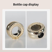 Flacon de parfum en verre vide vintage 50ml 100ml 150ml avec atomiseur pompe et capuchon doré orné, emballage de luxe pour parfum