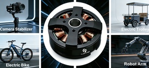 Motor de CC sin escobillas con eje hueco de 12 mm GBM5208-200HS 24.2V 0.45N.m Torque 5208 para cámaras DSLR, fotografía y bicicletas eléctricas - Product Image 3