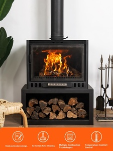 Stufa a Legna Moderna Autoportante con Vetro Tedesco <span class=keywords><strong>per</strong></span> Nuovi Soggiorni, Riscaldamento Invernale, Case Rurali Autoconstruite, Ville, <span class=keywords><strong>Casa</strong></span> Ecologica - Product Image 3