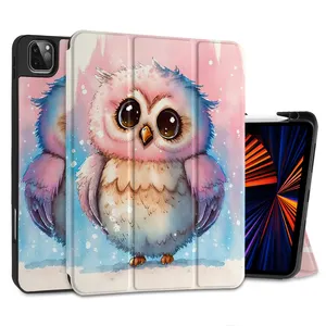 Kunden spezifisches Design Stoß feste Sublimation Ledertasche für Apple iPad Luftschutz Generation 12.9 Hülle für Tablet iPad Abdeckung