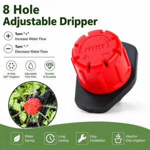 Irrigatore a Goccia Regolabile a 8 Fori 0-70L/H per Giardino, Frutteto e Paesaggistica - Product Image 1