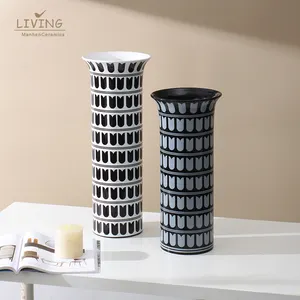 Produk Dekorasi Rumah Minimalis Bingkai Foto Vas Tinggi Silinder Dekorasi Rumah Vas Keramik