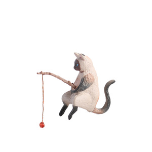 Pequeno Gato Pescador para Aquário: Acessório de Paisagismo e Decoração DIY para Tanque de Peixes - Product Image 6