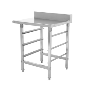 Outlet <b>table</b> with glass rack holder and backsplash for Dishwashing Systems - Product Image 1