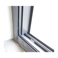 Ventana Corredera de PVC de Alta Resistencia para Uso Comercial con Sistema de Bloqueo Múltiple y Vidrio Laminado Exterior