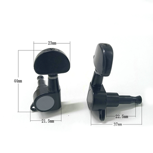 ชุดเครื่องปรับเสียงกีตาร์ล็อคสายกีตาร์สีดำ/เงิน/ทองทำจากซิงค์อัลลอยปรับแต่งชิ้นส่วนกีตาร์ - Product Image 6