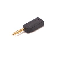 25.206 AMASS Prise banane rectangulaire mâle 2,0 mm en cuivre pur plaqué or, boîtier PA, indice de protection IP20, tête de lanterne, résiste à 10A