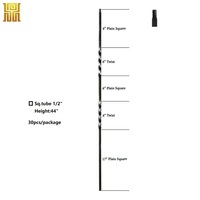 Balustres en fer creux pour escalier, à torsion simple et double