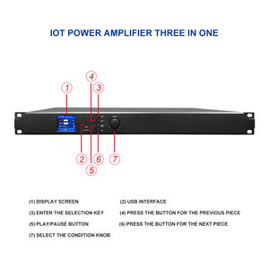مضخم صوت Iipalead ثنائي القناة للإنترنت الأشياء <span class=keywords><strong>3</strong></span> في 1 طراز DSP-2100A مناسب لقاعات الاجتماعات والعروض مع خيارات قابلة للتخصيص - Product Image 2