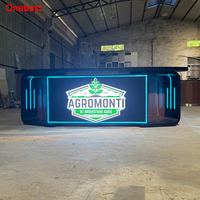 Schwarzer Gebogener Nachrichtensprecher-Tisch Rundfunkstation RGB-LED Sport-TV Medienraum Büromöbel