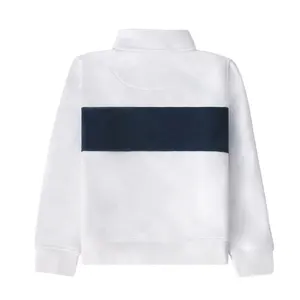 Factory Wholesale Winter Men's Fleece Quarter-Zip Sweater Pullover Custom Logo Half-Zip Fleece Oversized Sweatshirt