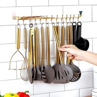 Peralatan Dapur TOALLWIN, Peralatan Masak Silikon, Set Peralatan Dapur, Set Peralatan Dapur Silikon Titanium Gold Stainless Steel