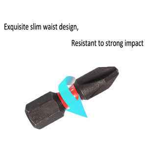 مثقاب مغناطيسي ذو رأس مربع من Phillips طراز S2 ودرجة صناعية 25 مم مثقاب ثقب بشكل مضلع مزود بحلقة حمراء اللون - Product Image 3