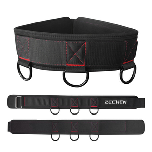Cinturón de Levantamiento de Pesas con 3 Mosquetones de Cadena Reforzados, Diseño Autoblocante, Cinturón de Gimnasio de Alta Capacidad de Carga <span class=keywords><strong>para</strong></span> Entrenamiento de Sentadillas - Product Image 1