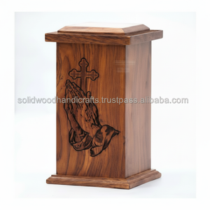 Boîte d'urne en bois faite à la main pour cendres humaines urnes funéraires pour hommes et femmes urnes de haute qualité - Product Image 1