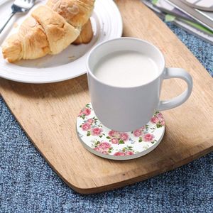 Posavasos redondos sin piedra floral de la mejor venta en el precio bajo para el uso del hogar del hotel del restaurante de la India - Product Image 4