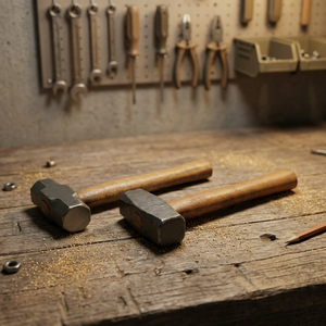 Industrial Forged Steel Sledge <b>Hammer</b> With Wooden Handle For Heavy Duty Roofing And Machining Tasks - Product Image 2