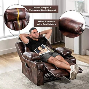 Rocking Glider sofa ngồi có thể ngả sofa với bộ nhớ bọt PU phải đối mặt với Salon đồ nội thất đa chức năng ghế - Product Image 4