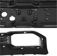 Revêtements extérieurs automobiles Grille noire brillante en ABS pour GMC Sierra 1500 2022-2024