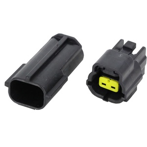 DJ70216Y-1.8-11自動車2穴2ピンヘッドランプ防水コネクタオスメスバットプラグハーネスDJ70216Y-1.8-21 174354-2 - Product Image 1
